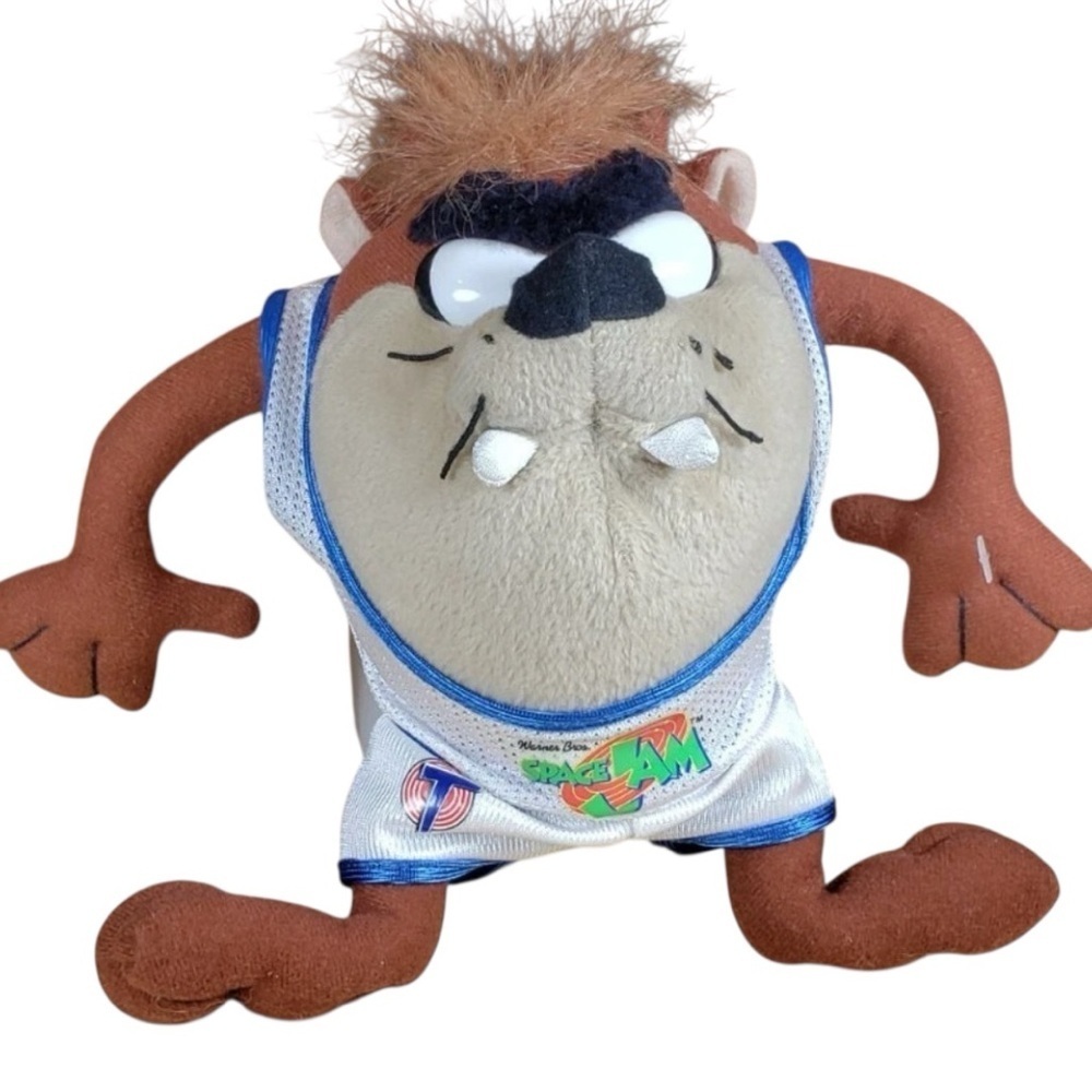 1996 Space Jam Taz Plush McDonald’s Warner Bros Vintage Collectible Toy 8”
